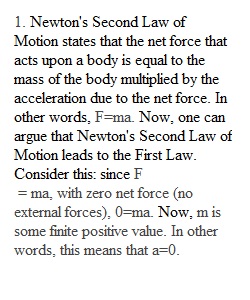 Newton's Laws Lab Discussion